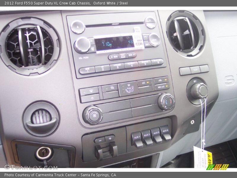 Controls of 2012 F550 Super Duty XL Crew Cab Chassis