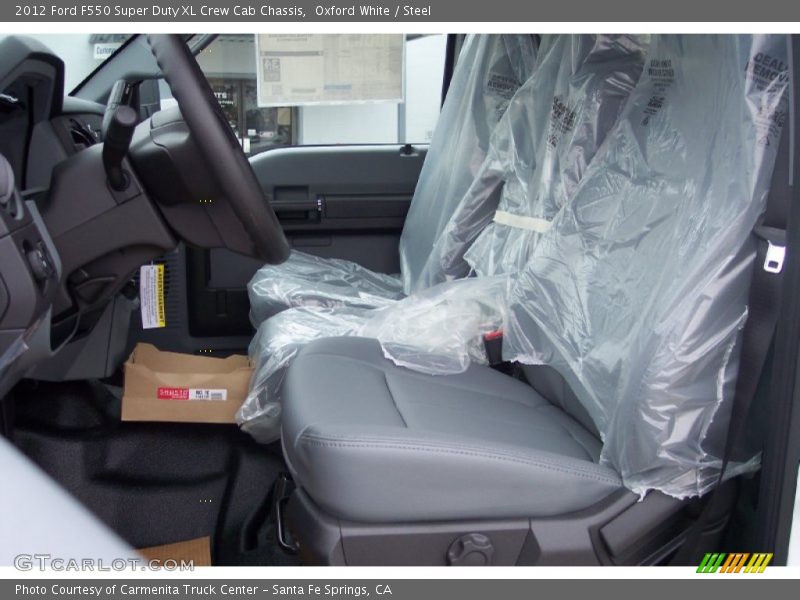 Oxford White / Steel 2012 Ford F550 Super Duty XL Crew Cab Chassis