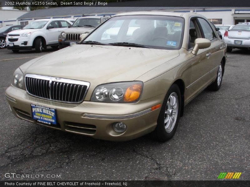 Desert Sand Beige / Beige 2002 Hyundai XG350 Sedan