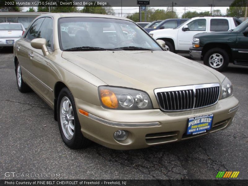 Desert Sand Beige / Beige 2002 Hyundai XG350 Sedan