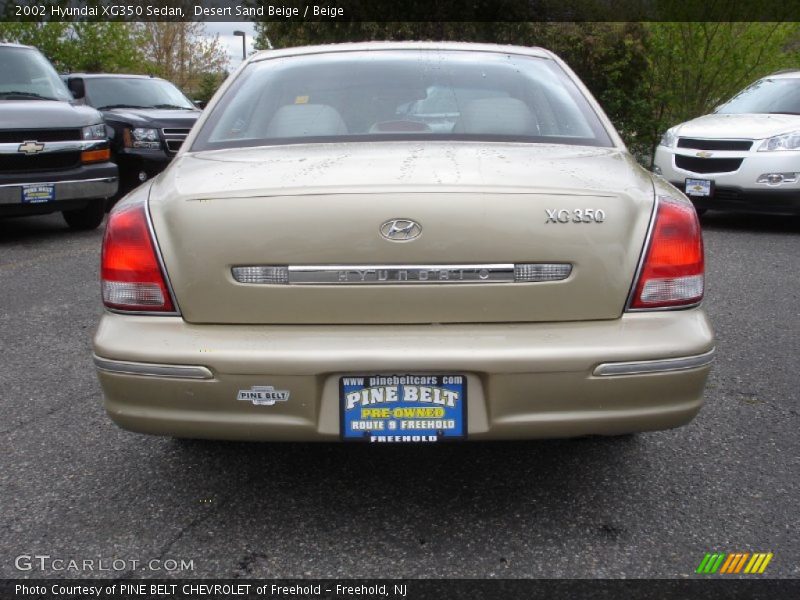 Desert Sand Beige / Beige 2002 Hyundai XG350 Sedan