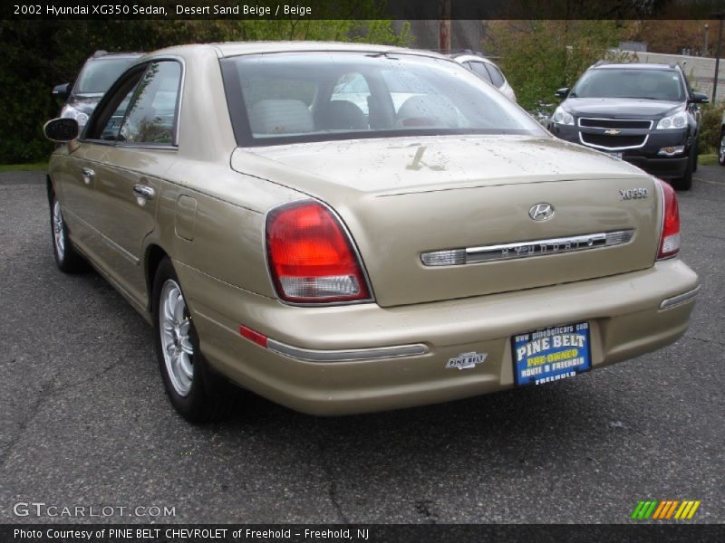 Desert Sand Beige / Beige 2002 Hyundai XG350 Sedan