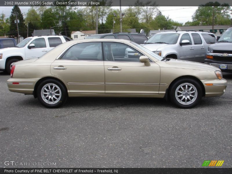 Desert Sand Beige / Beige 2002 Hyundai XG350 Sedan