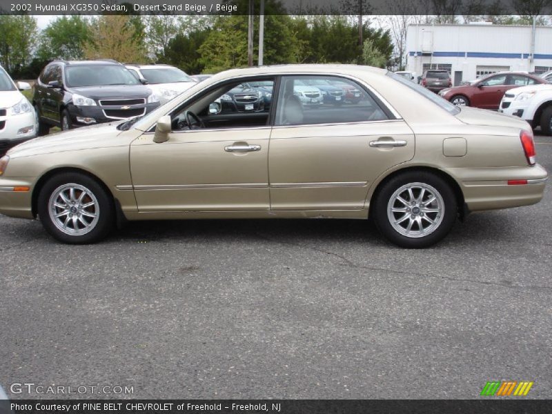 Desert Sand Beige / Beige 2002 Hyundai XG350 Sedan