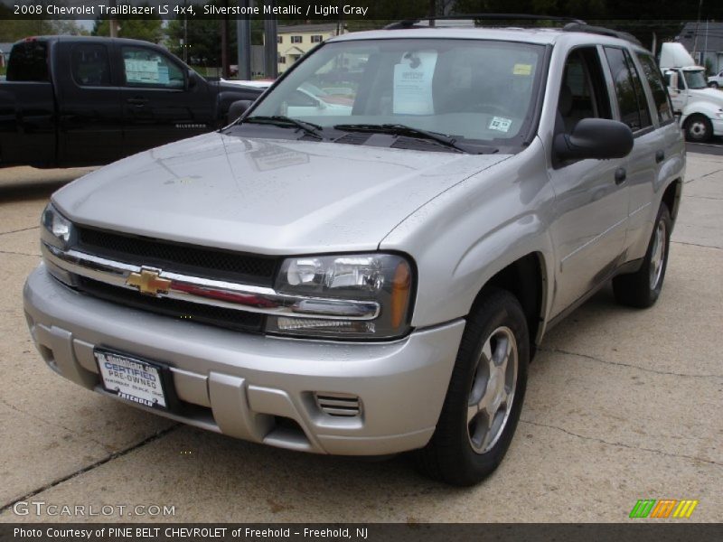 Silverstone Metallic / Light Gray 2008 Chevrolet TrailBlazer LS 4x4