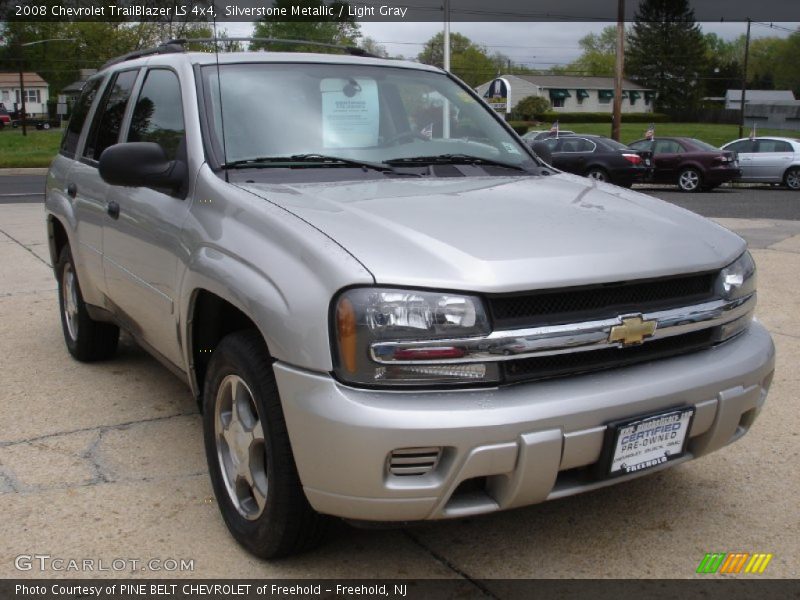 Silverstone Metallic / Light Gray 2008 Chevrolet TrailBlazer LS 4x4