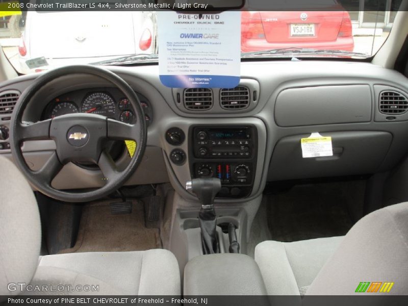 Silverstone Metallic / Light Gray 2008 Chevrolet TrailBlazer LS 4x4