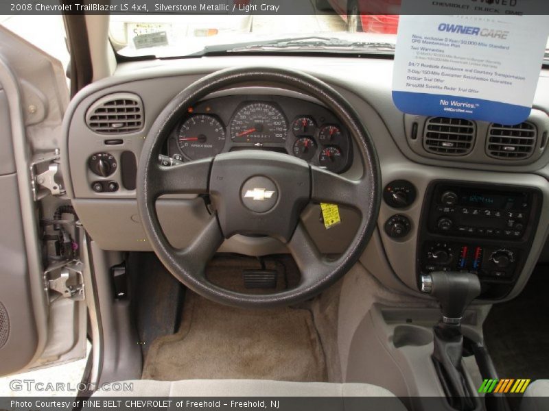 Silverstone Metallic / Light Gray 2008 Chevrolet TrailBlazer LS 4x4
