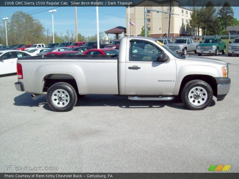 Silver Birch Metallic / Dark Titanium 2008 GMC Sierra 1500 Regular Cab