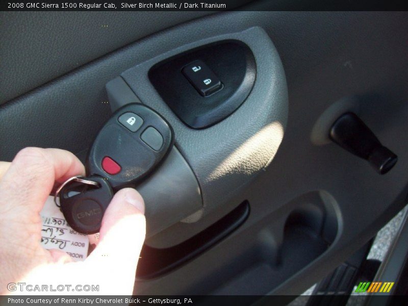 Silver Birch Metallic / Dark Titanium 2008 GMC Sierra 1500 Regular Cab