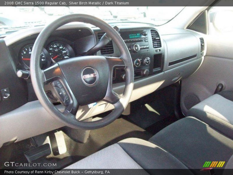 Silver Birch Metallic / Dark Titanium 2008 GMC Sierra 1500 Regular Cab