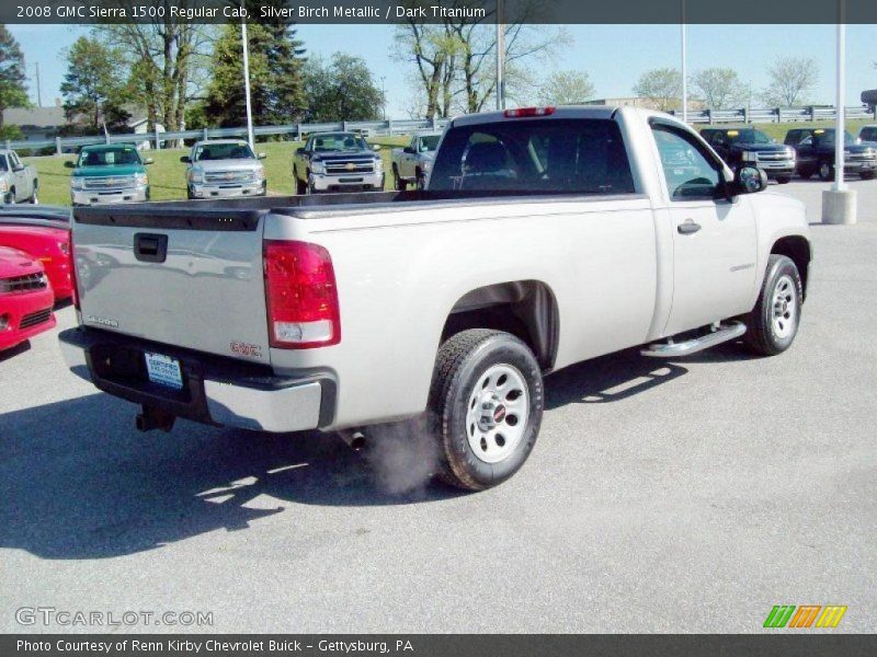 Silver Birch Metallic / Dark Titanium 2008 GMC Sierra 1500 Regular Cab