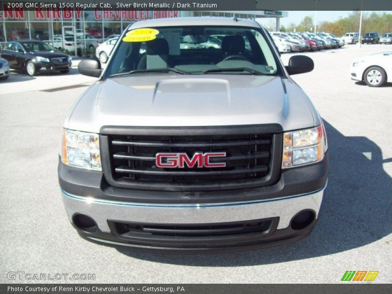 Silver Birch Metallic / Dark Titanium 2008 GMC Sierra 1500 Regular Cab