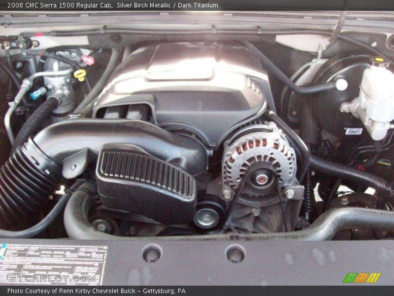 Silver Birch Metallic / Dark Titanium 2008 GMC Sierra 1500 Regular Cab