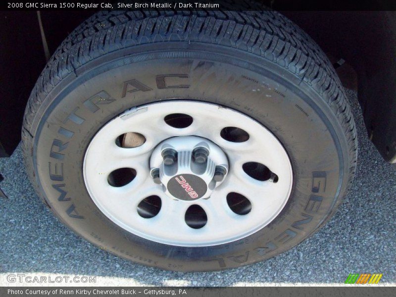 Silver Birch Metallic / Dark Titanium 2008 GMC Sierra 1500 Regular Cab