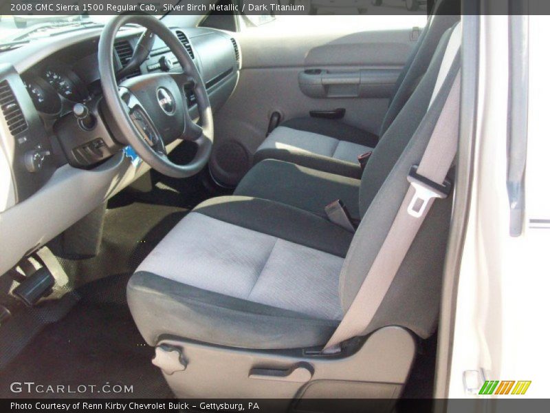 Silver Birch Metallic / Dark Titanium 2008 GMC Sierra 1500 Regular Cab