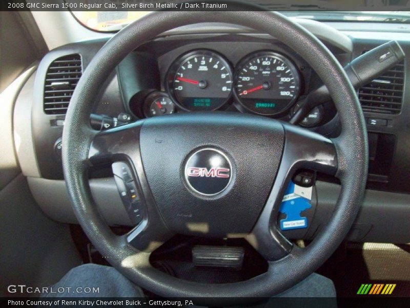 Silver Birch Metallic / Dark Titanium 2008 GMC Sierra 1500 Regular Cab