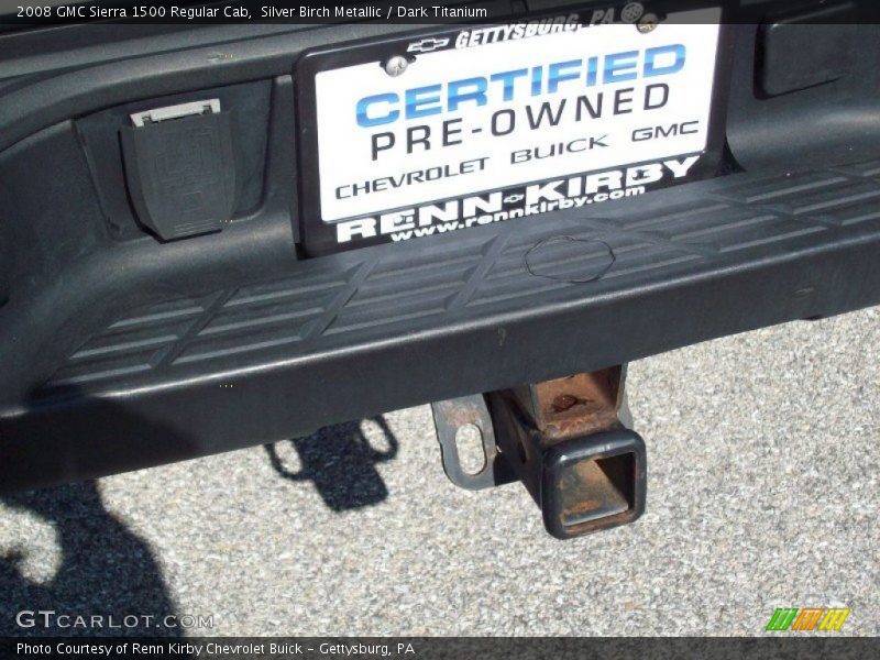 Silver Birch Metallic / Dark Titanium 2008 GMC Sierra 1500 Regular Cab