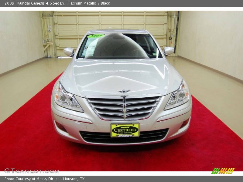 Platinum Metallic / Black 2009 Hyundai Genesis 4.6 Sedan