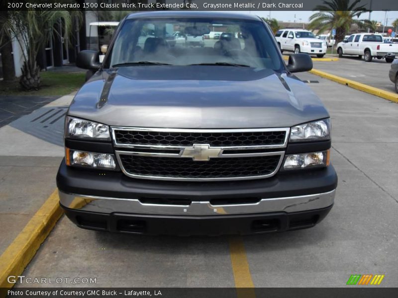 Graystone Metallic / Dark Charcoal 2007 Chevrolet Silverado 1500 Classic Work Truck Extended Cab