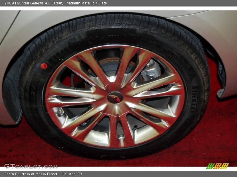 Platinum Metallic / Black 2009 Hyundai Genesis 4.6 Sedan