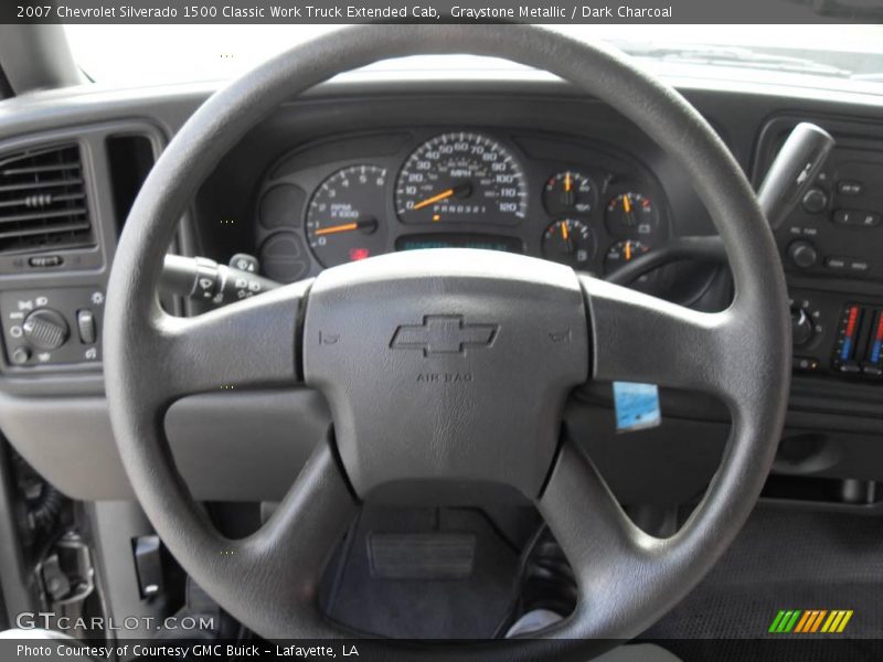 Graystone Metallic / Dark Charcoal 2007 Chevrolet Silverado 1500 Classic Work Truck Extended Cab