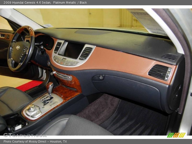 Platinum Metallic / Black 2009 Hyundai Genesis 4.6 Sedan