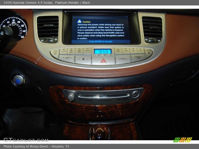 Platinum Metallic / Black 2009 Hyundai Genesis 4.6 Sedan