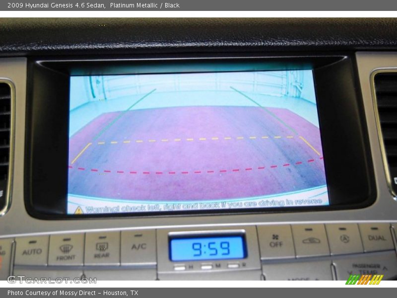 Platinum Metallic / Black 2009 Hyundai Genesis 4.6 Sedan