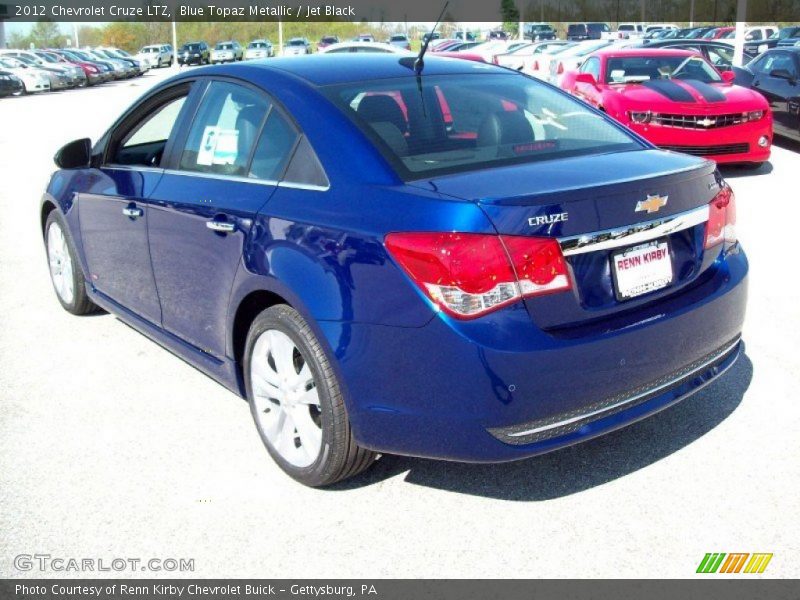 Blue Topaz Metallic / Jet Black 2012 Chevrolet Cruze LTZ