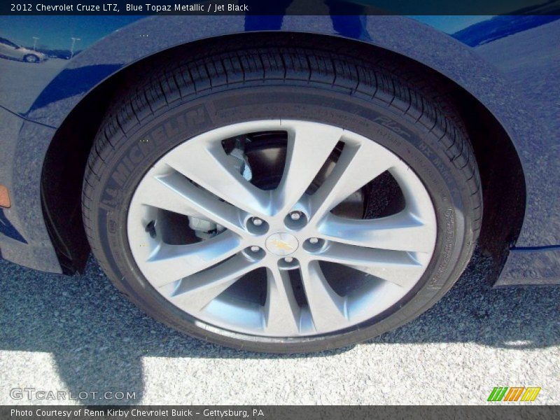 Blue Topaz Metallic / Jet Black 2012 Chevrolet Cruze LTZ