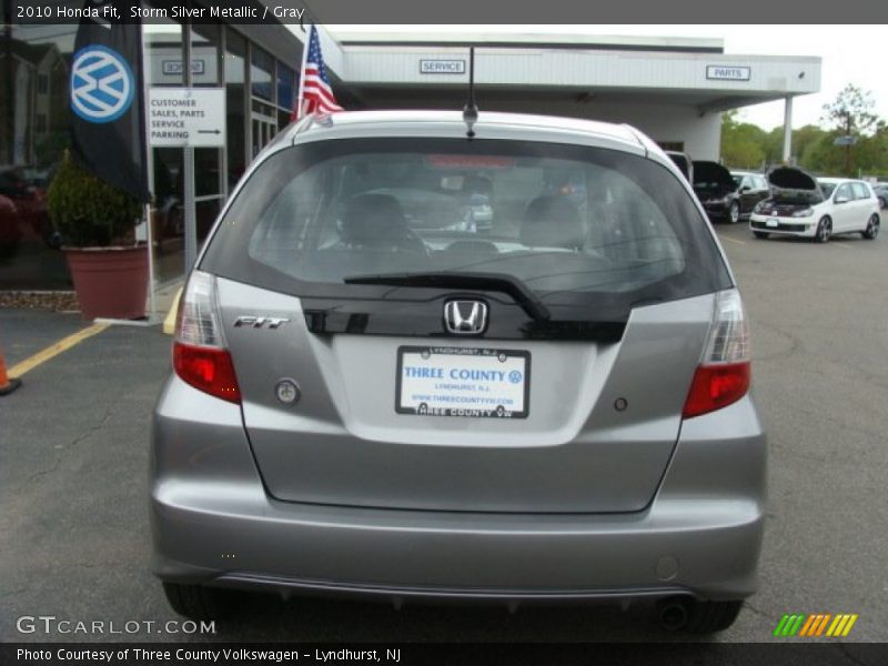 Storm Silver Metallic / Gray 2010 Honda Fit