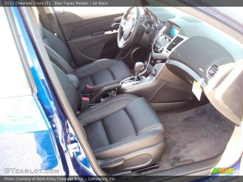 Blue Topaz Metallic / Jet Black 2012 Chevrolet Cruze LTZ