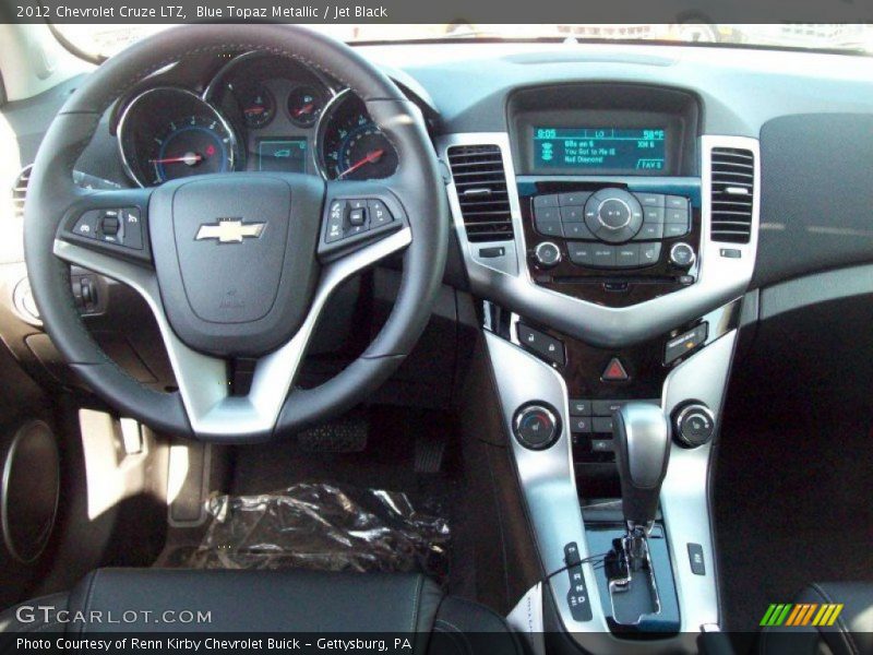Blue Topaz Metallic / Jet Black 2012 Chevrolet Cruze LTZ