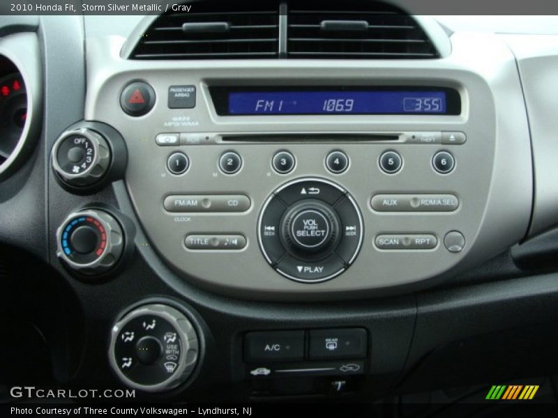 Storm Silver Metallic / Gray 2010 Honda Fit