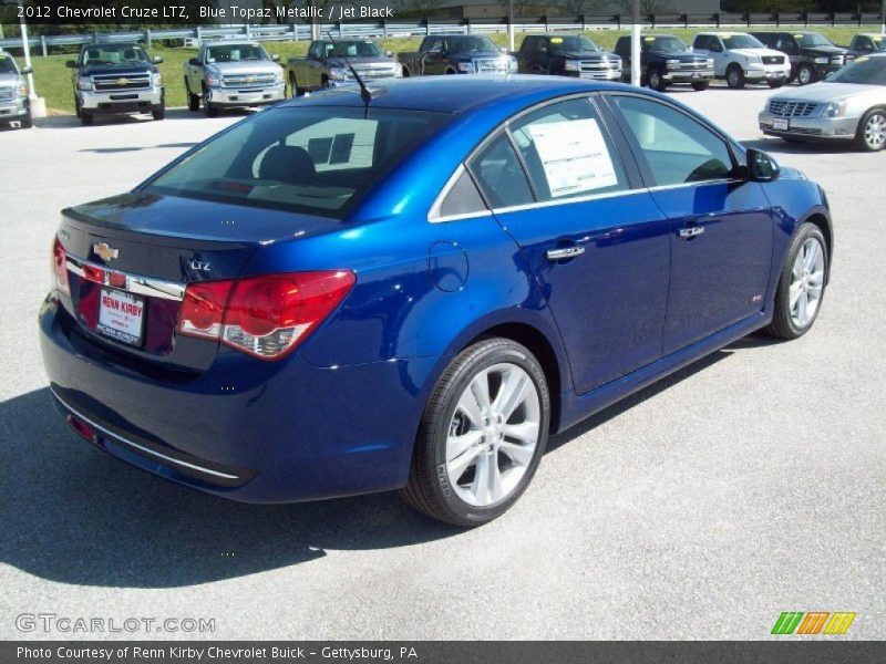 Blue Topaz Metallic / Jet Black 2012 Chevrolet Cruze LTZ