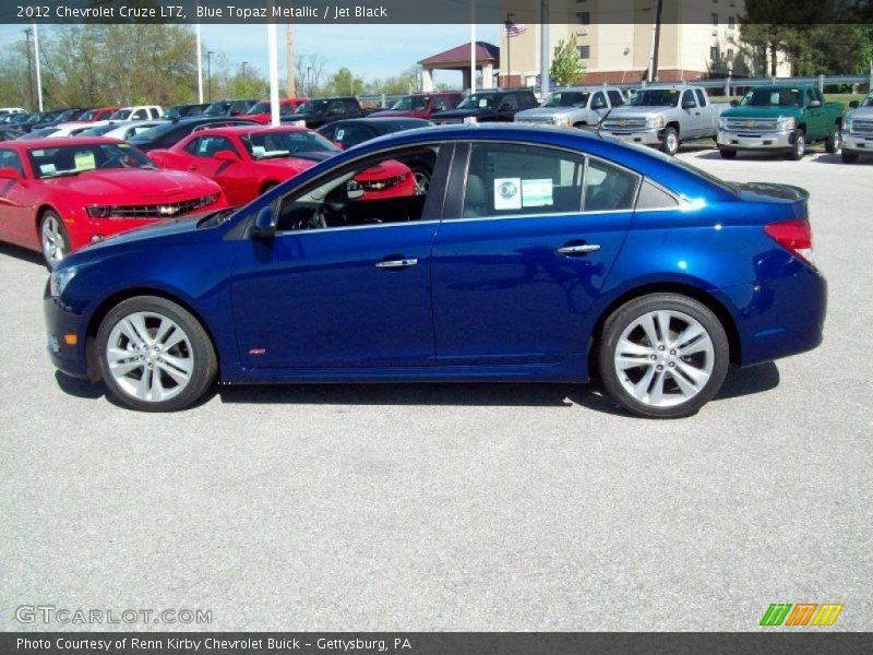 Blue Topaz Metallic / Jet Black 2012 Chevrolet Cruze LTZ
