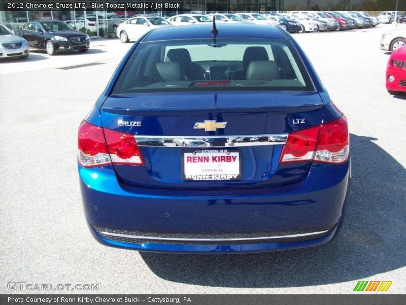 Blue Topaz Metallic / Jet Black 2012 Chevrolet Cruze LTZ