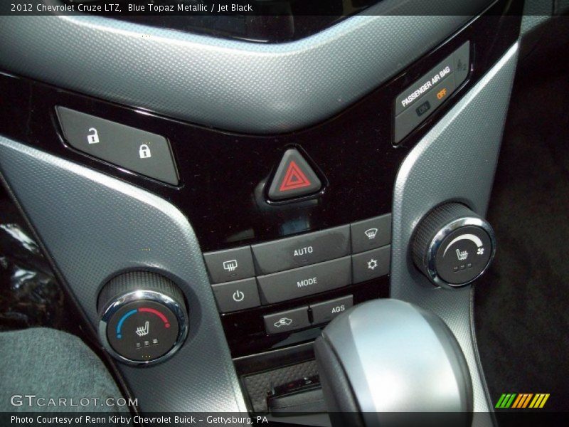 Blue Topaz Metallic / Jet Black 2012 Chevrolet Cruze LTZ