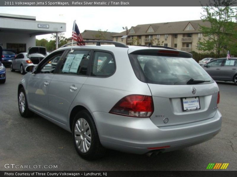 Reflex Silver Metallic / Titan Black 2011 Volkswagen Jetta S SportWagen