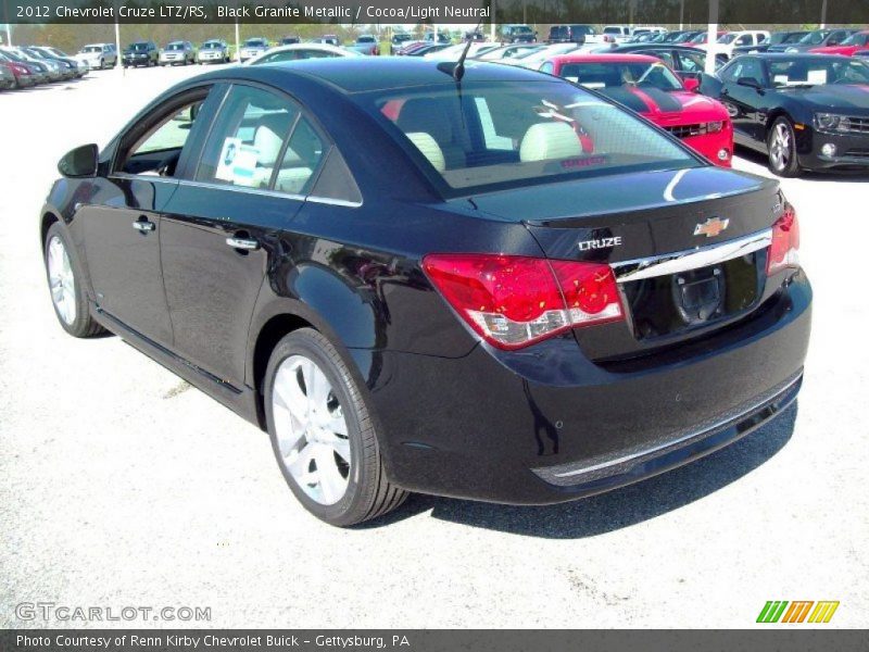 Black Granite Metallic / Cocoa/Light Neutral 2012 Chevrolet Cruze LTZ/RS