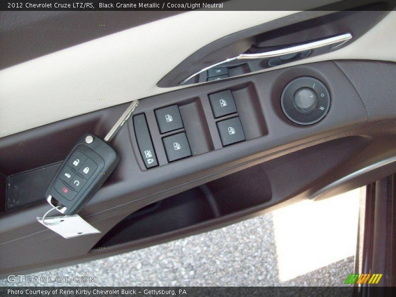 Black Granite Metallic / Cocoa/Light Neutral 2012 Chevrolet Cruze LTZ/RS