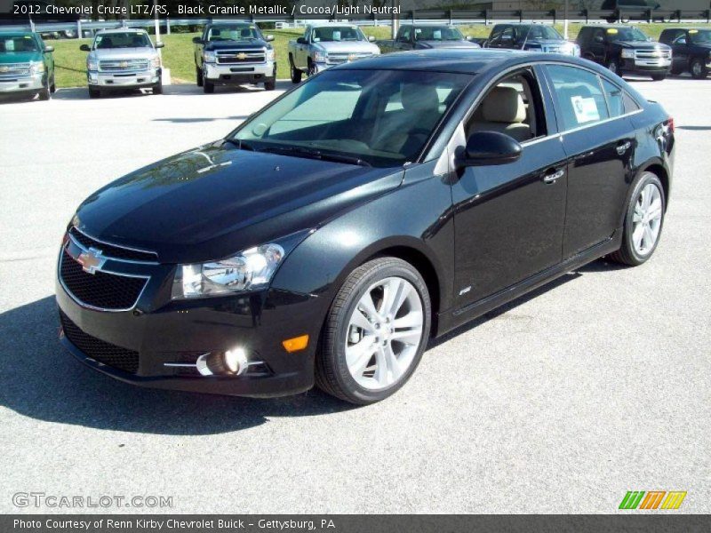 Black Granite Metallic / Cocoa/Light Neutral 2012 Chevrolet Cruze LTZ/RS