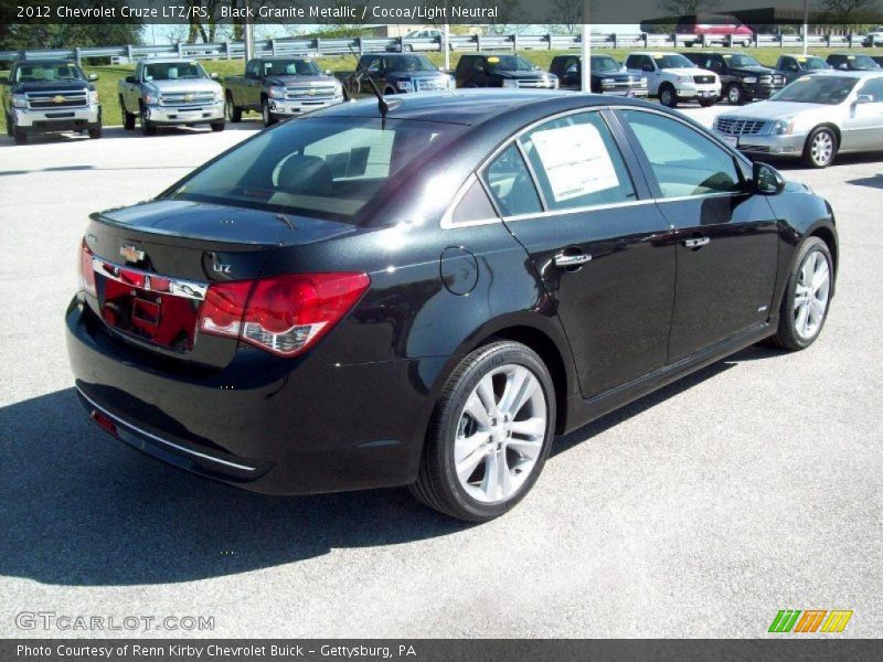 Black Granite Metallic / Cocoa/Light Neutral 2012 Chevrolet Cruze LTZ/RS