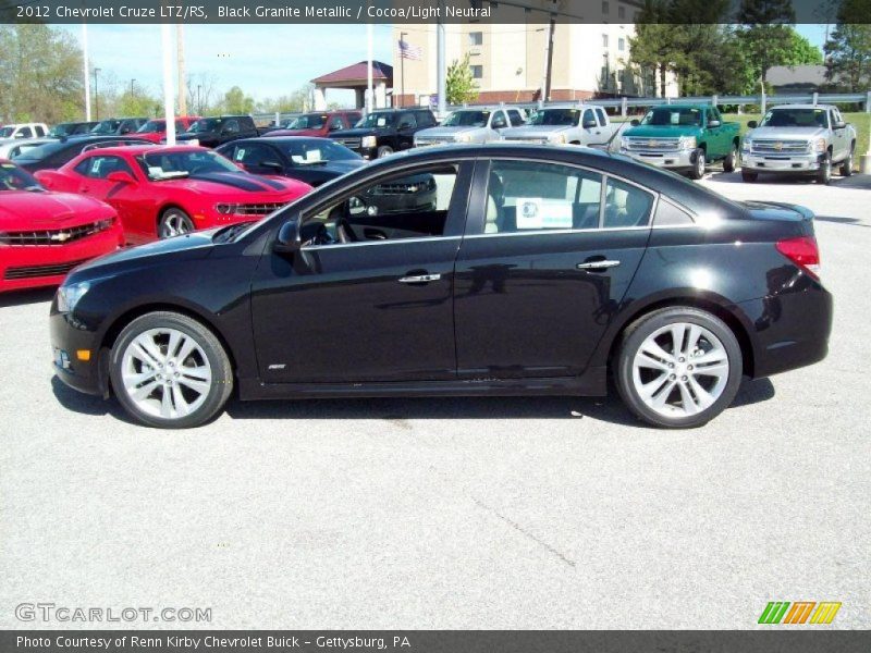 Black Granite Metallic / Cocoa/Light Neutral 2012 Chevrolet Cruze LTZ/RS