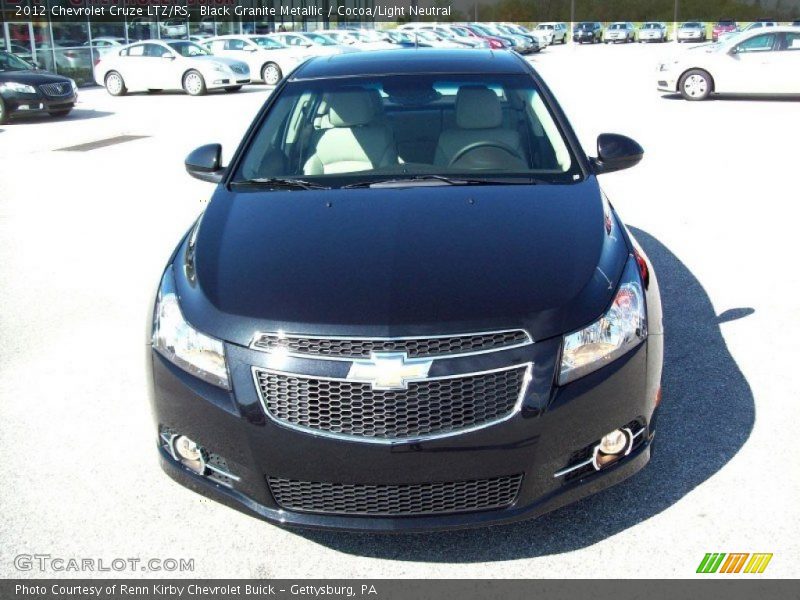 Black Granite Metallic / Cocoa/Light Neutral 2012 Chevrolet Cruze LTZ/RS