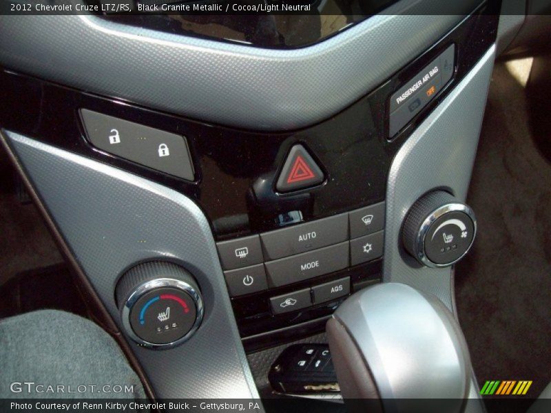 Black Granite Metallic / Cocoa/Light Neutral 2012 Chevrolet Cruze LTZ/RS