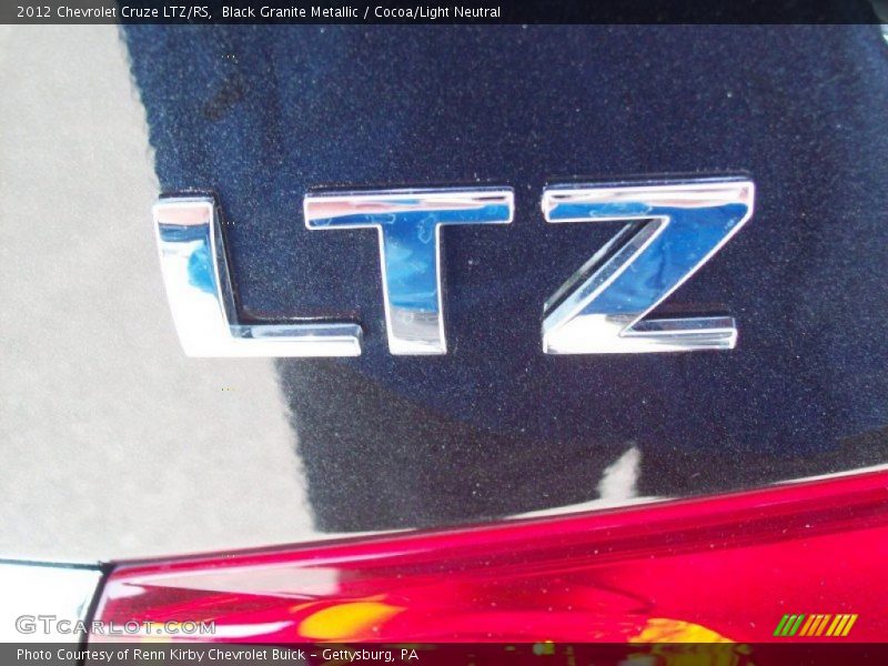 Black Granite Metallic / Cocoa/Light Neutral 2012 Chevrolet Cruze LTZ/RS