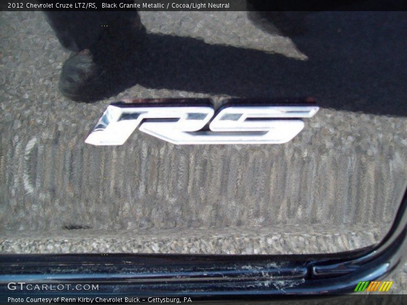 Black Granite Metallic / Cocoa/Light Neutral 2012 Chevrolet Cruze LTZ/RS
