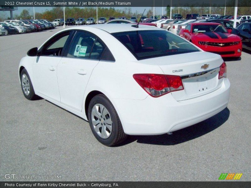 Summit White / Jet Black/Medium Titanium 2012 Chevrolet Cruze LS